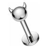Titanium Labret Devil Internally Threaded