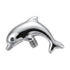Titanium Top Jumping Ocean Dolphin Internally Threaded