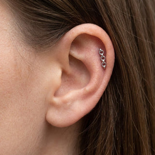 Titanium Labret Chain Internally Threaded