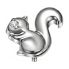 Titanium Top Squirrel with Stone Eye Internally Threaded