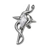 Titanium Top Tribal Swirl Kite Stone Internally Threaded