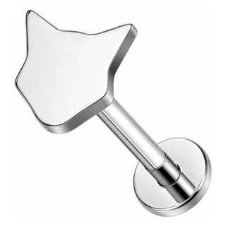 Titanium Labret Cat Internally Threaded