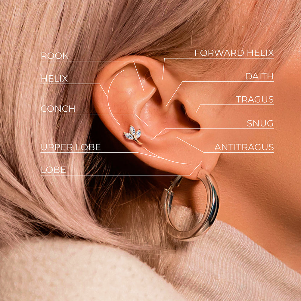 Types de piercing d'oreille